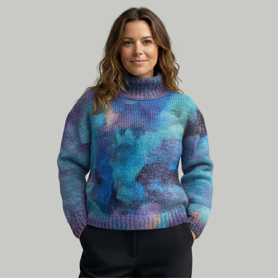 Pull à col roulé chaud et élégant