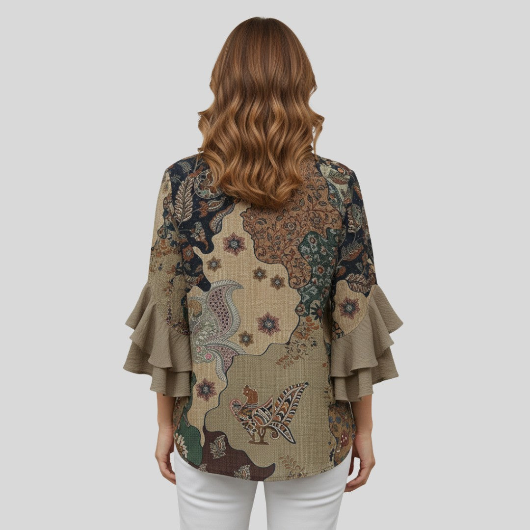 Blouse élégante à motif