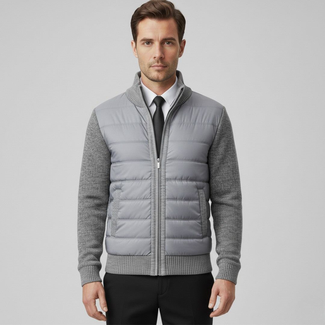 Veste matelassée pour homme avec manches en maille
