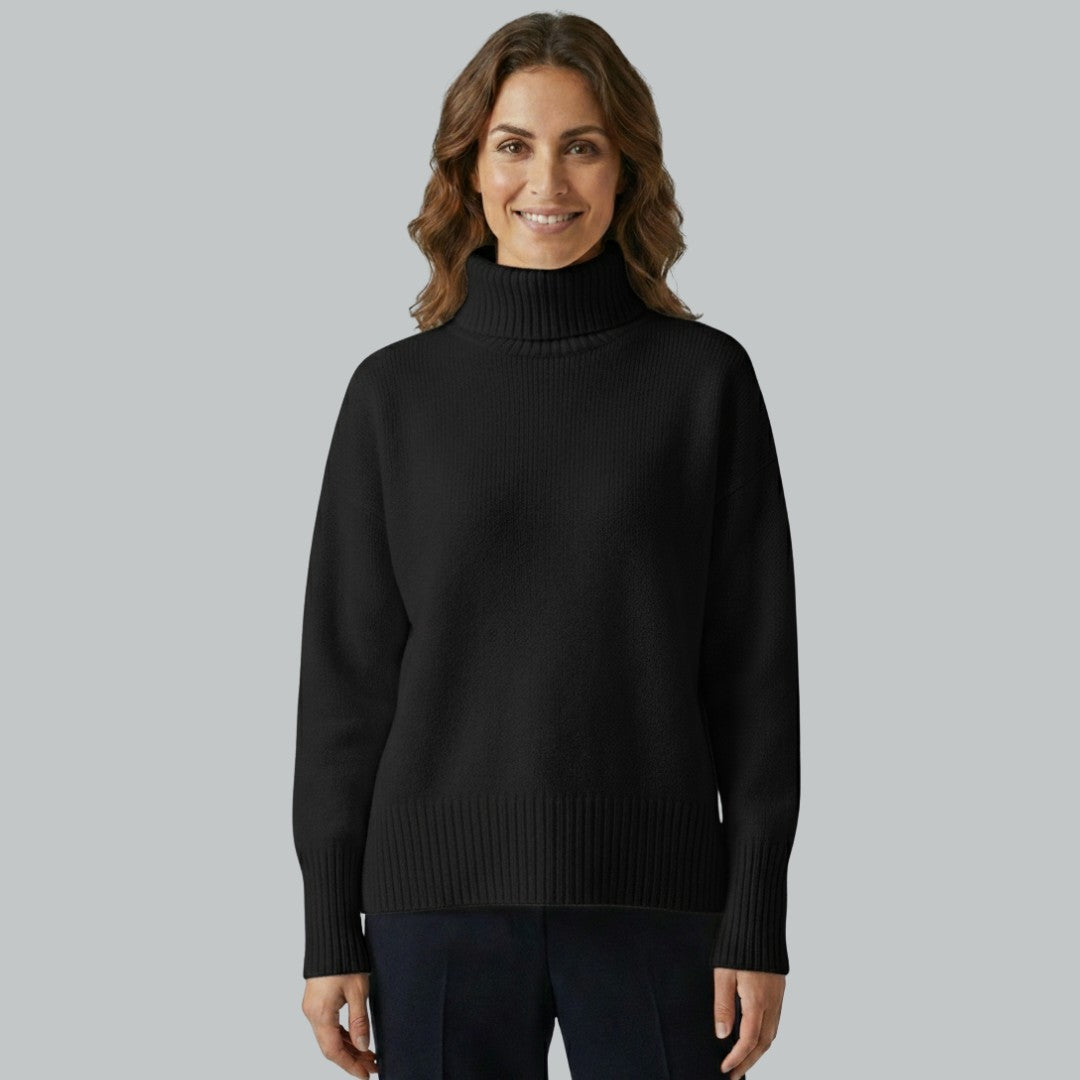 Pull doux à col roulé