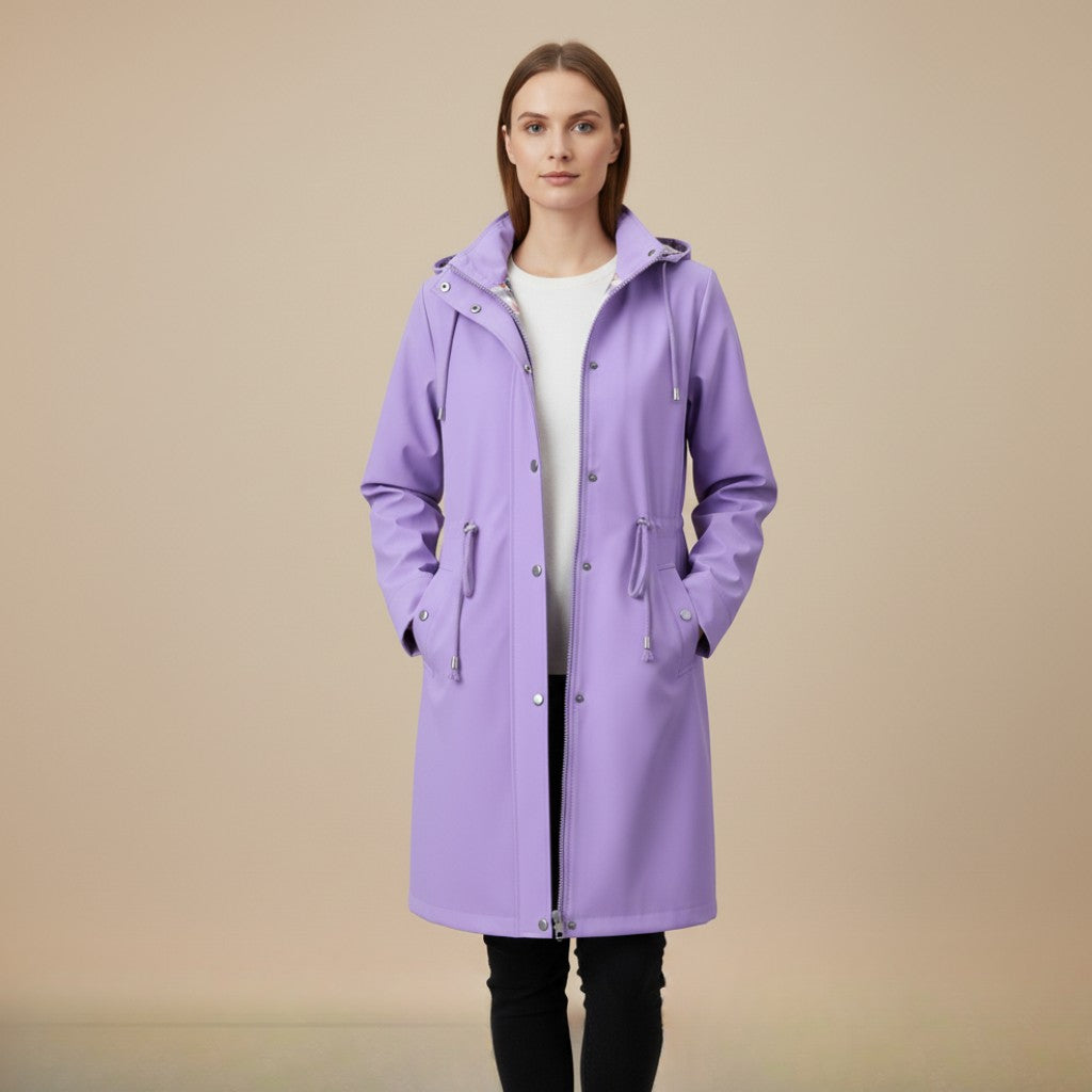 Veste imperméable avec doublure à carreaux