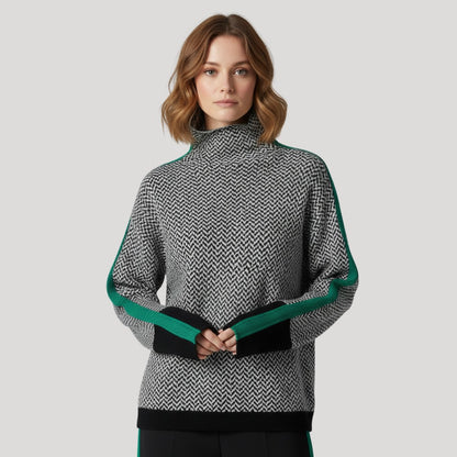 Pull à col roulé design