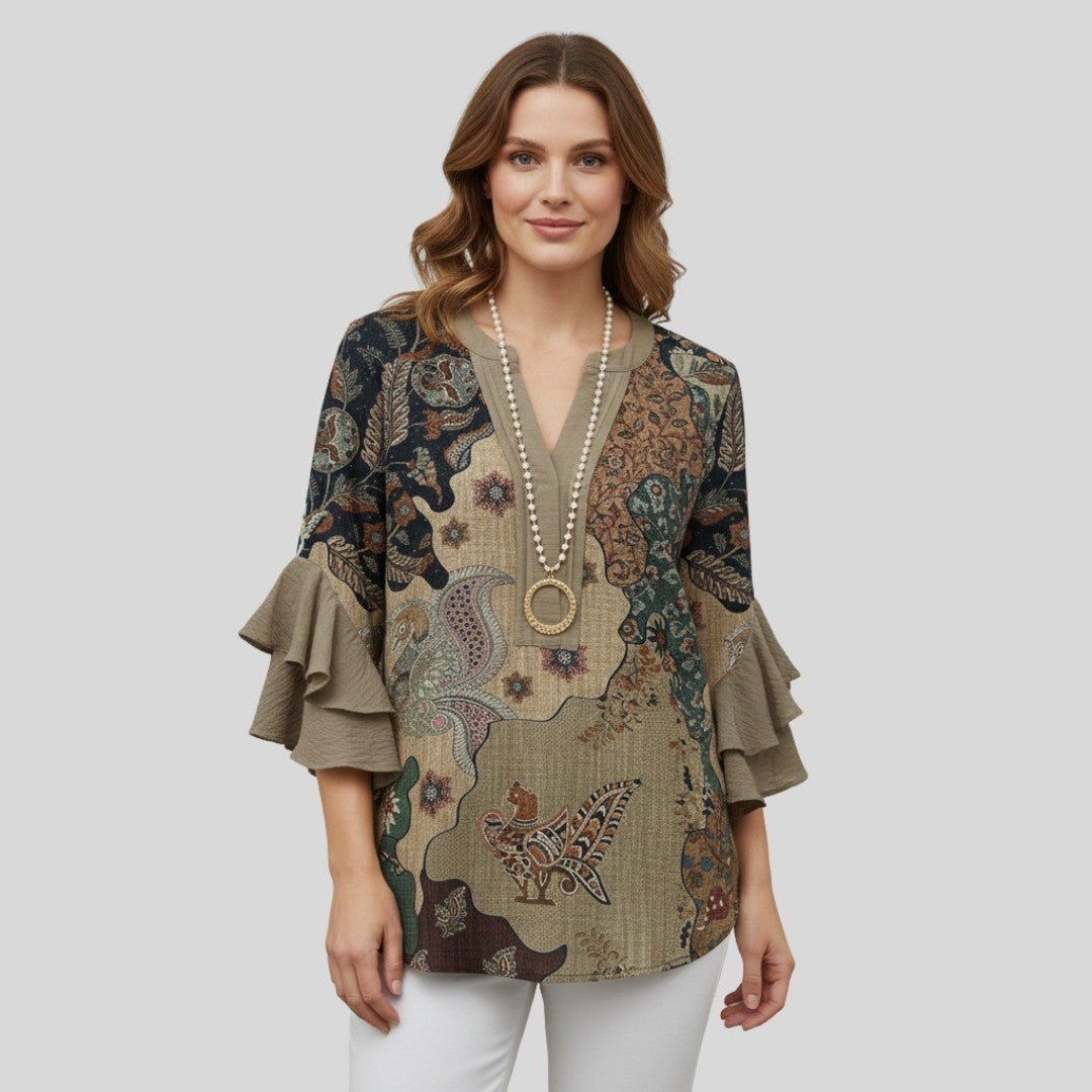 Blouse élégante à motif