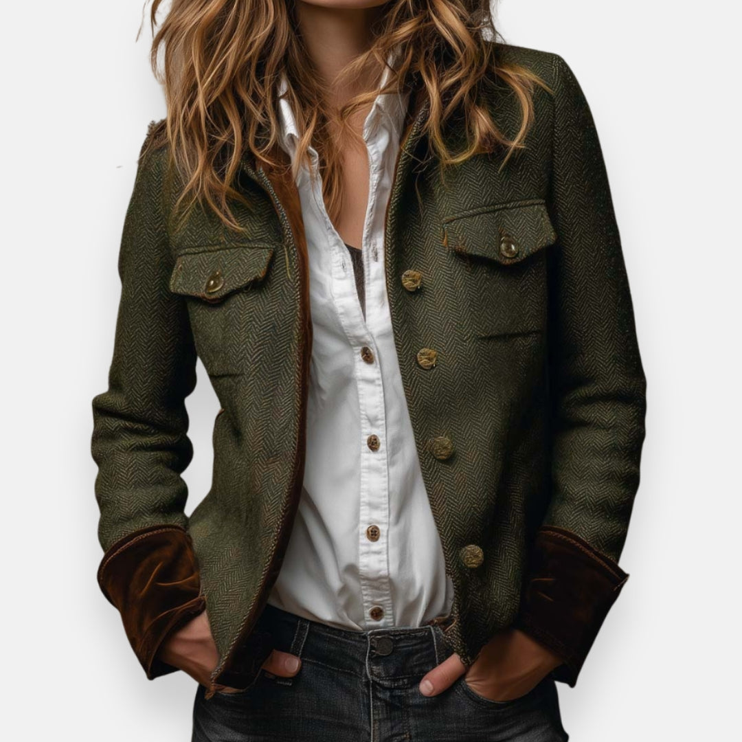 Gilet élégant avec des détails en velours