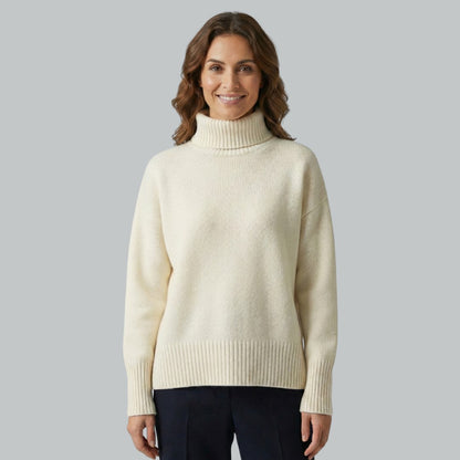 Pull doux à col roulé