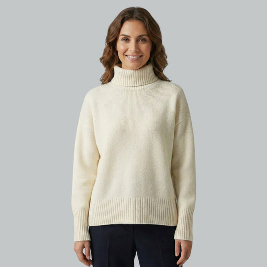 Pull doux à col roulé