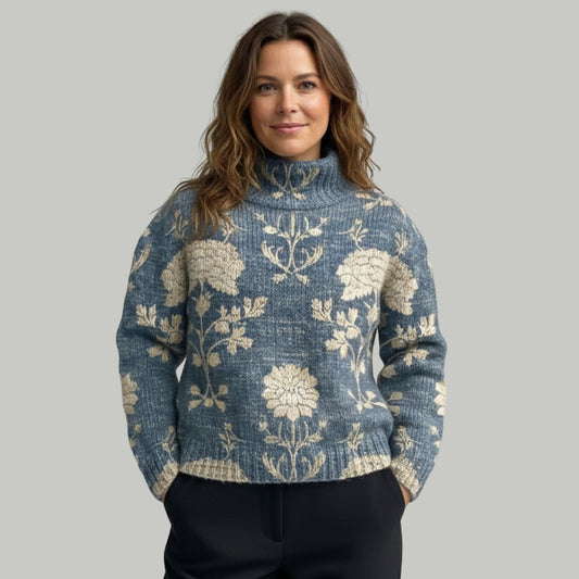 Pull à col roulé chaud et élégant