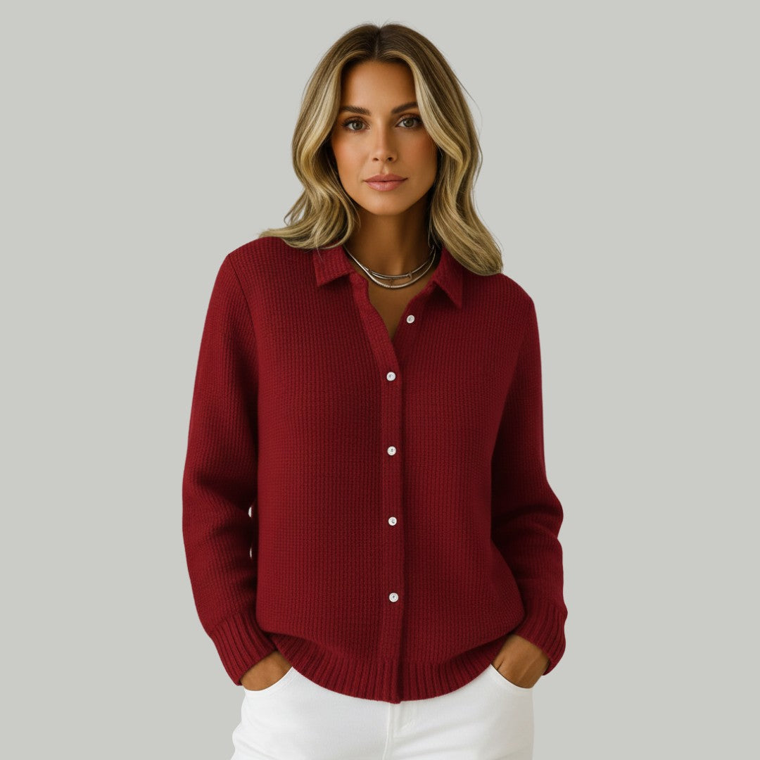 Gilet classique en maille avec boutons