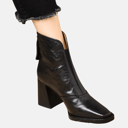 Bottines de luxe à talon moyen