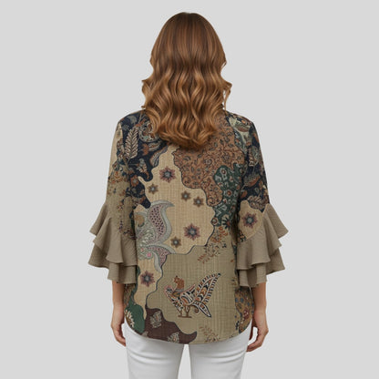 Blouse élégante à motif