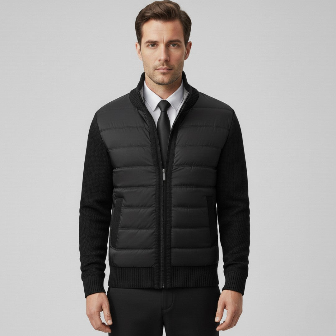 Veste matelassée pour homme avec manches en maille