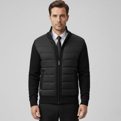 Veste matelassée pour homme avec manches en maille