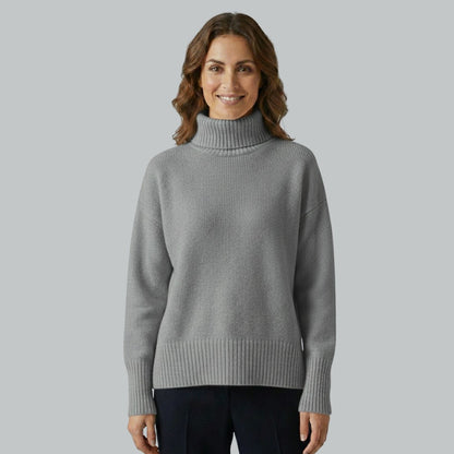 Pull doux à col roulé