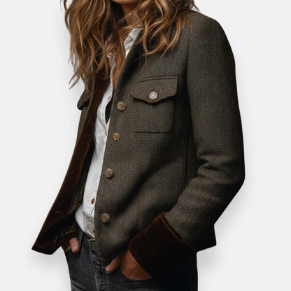 Gilet élégant avec des détails en velours