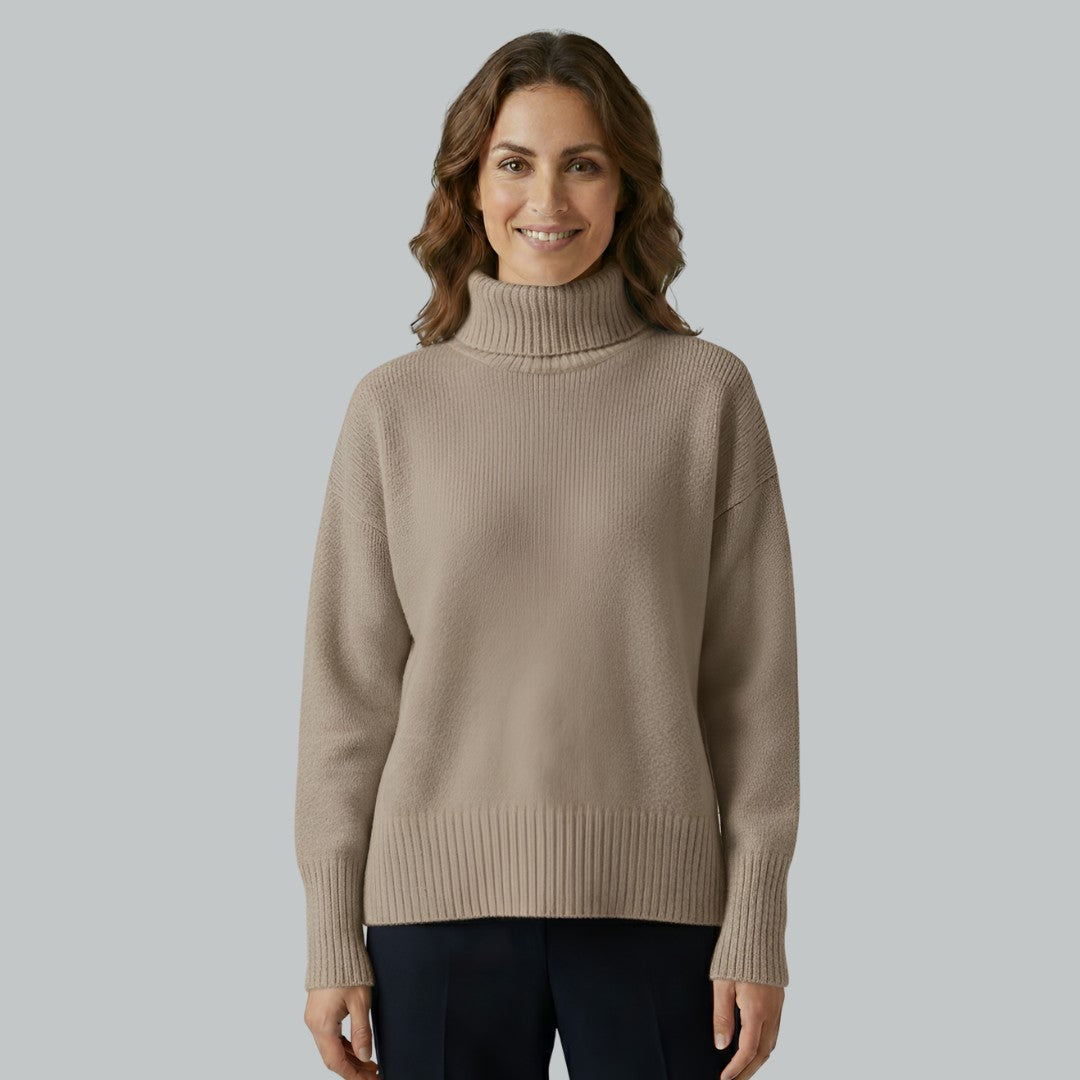 Pull doux à col roulé
