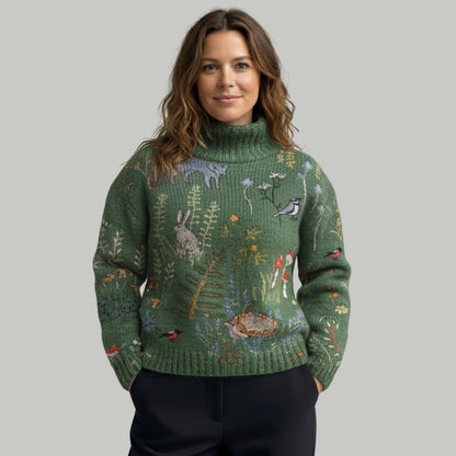 Pull à col roulé chaud et élégant