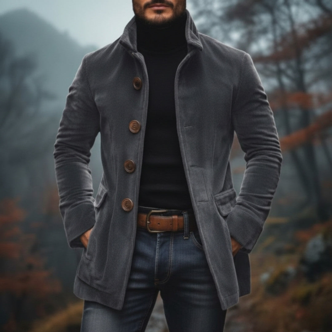 Veste blazer élégante en velours côtelé