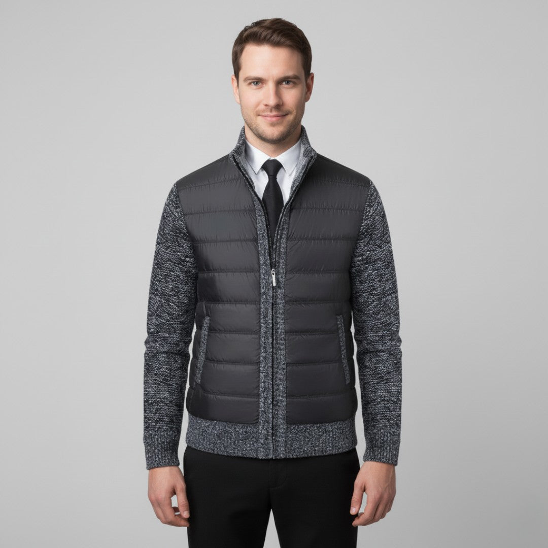 Veste matelassée pour homme avec manches en maille