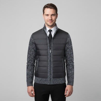 Veste matelassée pour homme avec manches en maille