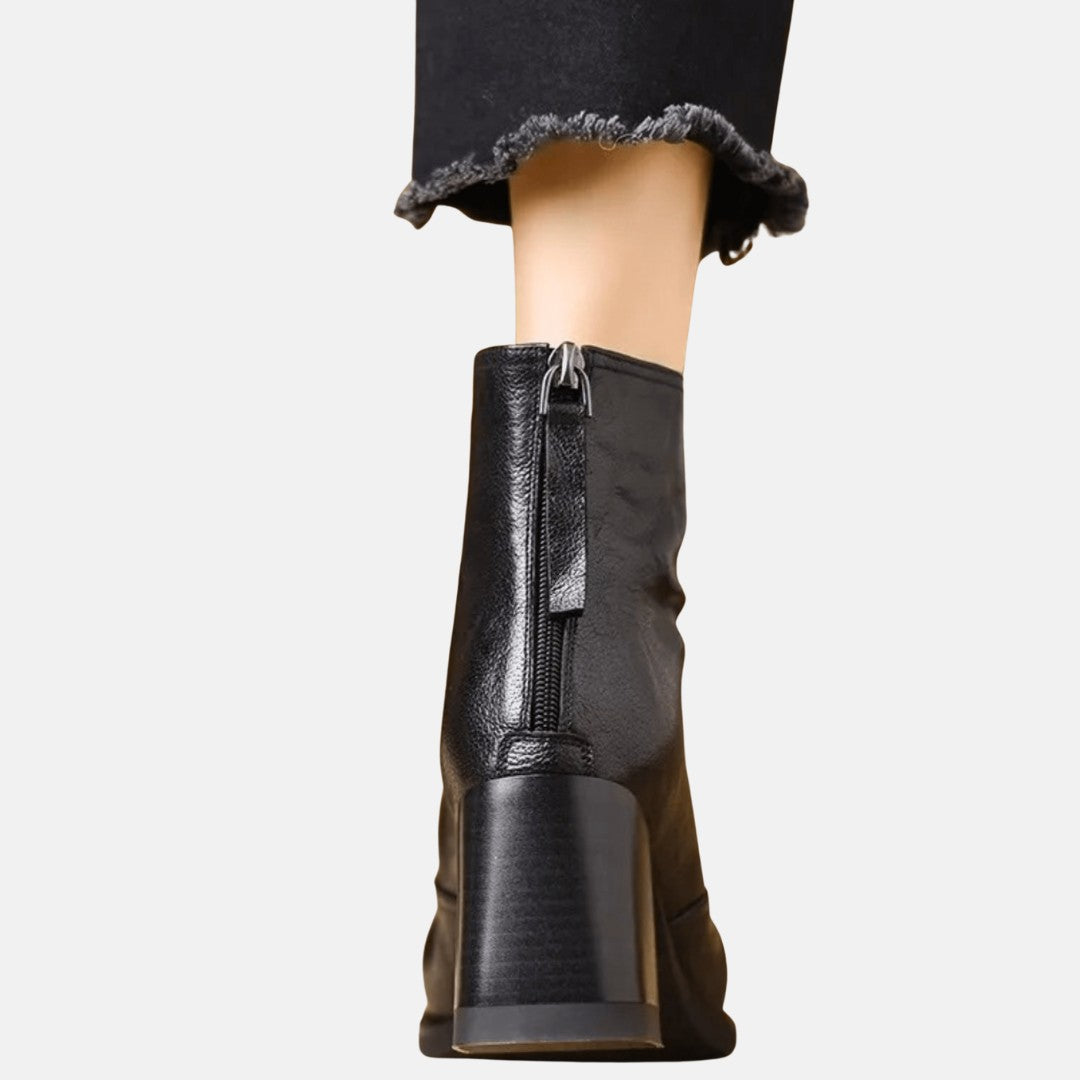 Bottines de luxe à talon moyen