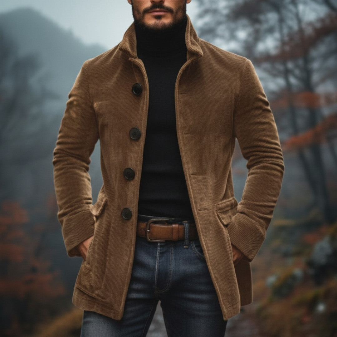 Veste blazer élégante en velours côtelé