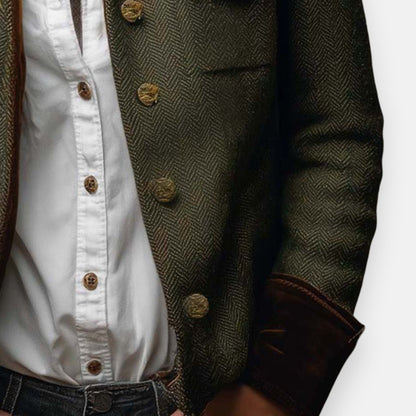 Gilet élégant avec des détails en velours
