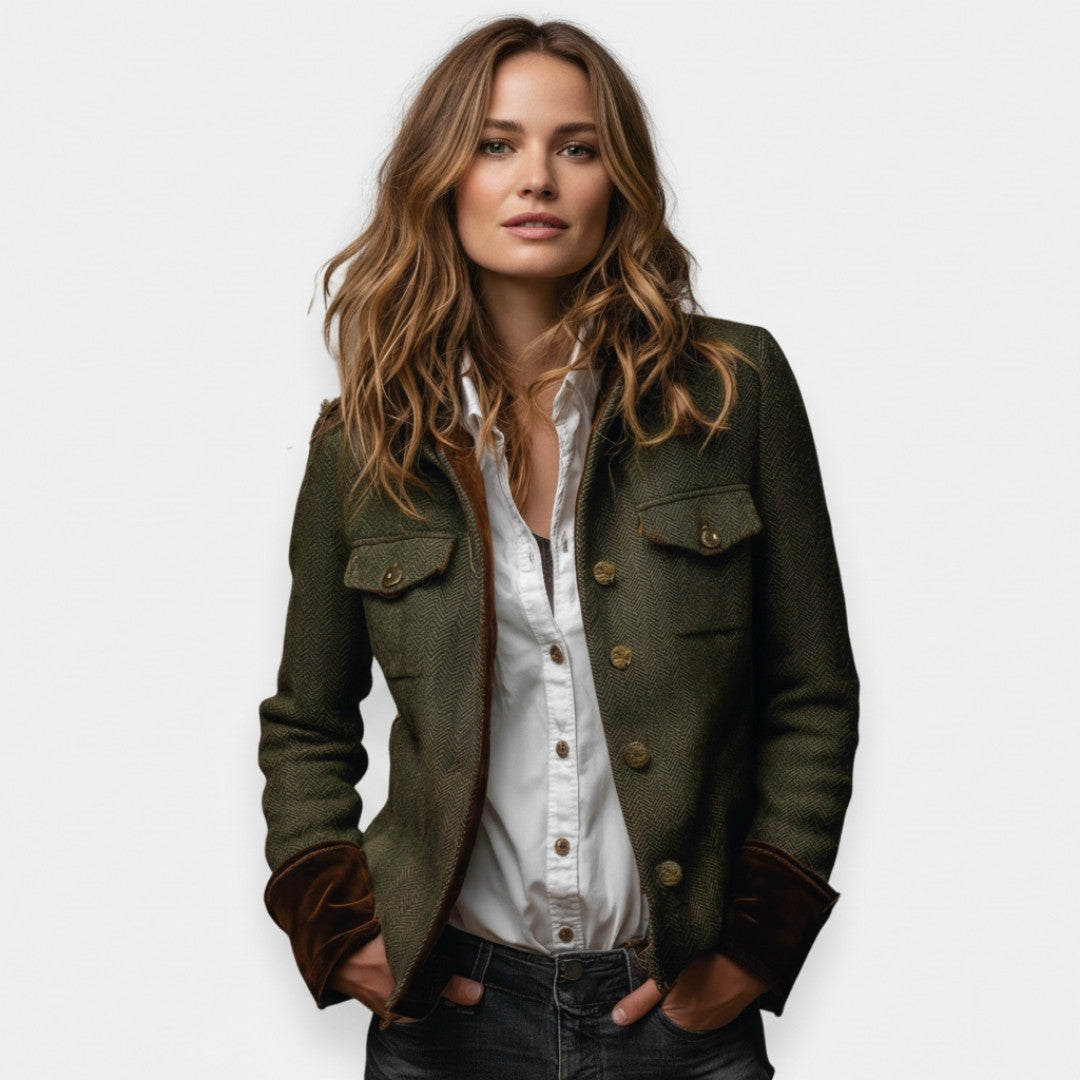 Gilet élégant avec des détails en velours