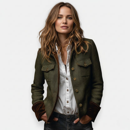 Gilet élégant avec des détails en velours